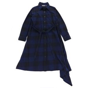 NEW Uniqlo JW Anderson Flannel Asymmetric Hem Dress Checked Plaid Lagenlook Boho